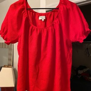 Madewell Short Sleeve Peasant Top